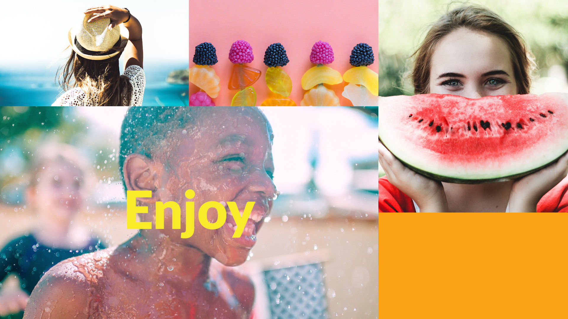 清新精彩夏季多幻灯片素材库精选PR模板