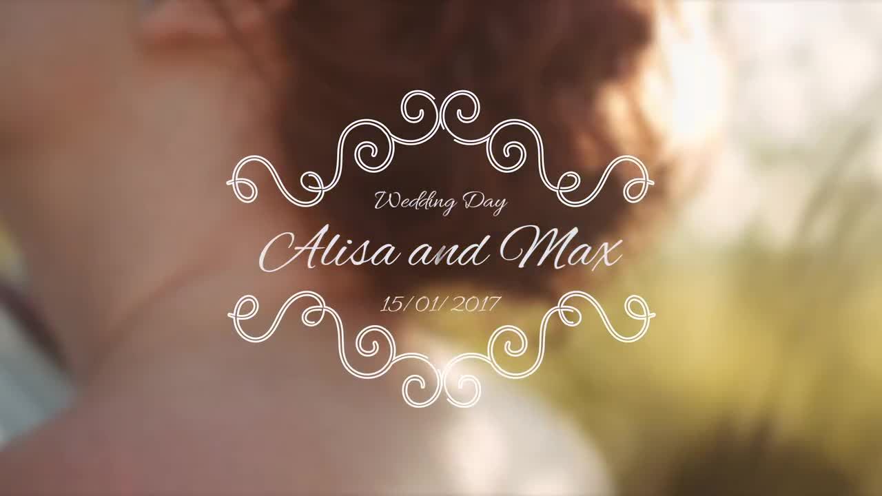 10个优雅的婚礼标题素材库精选AE模板