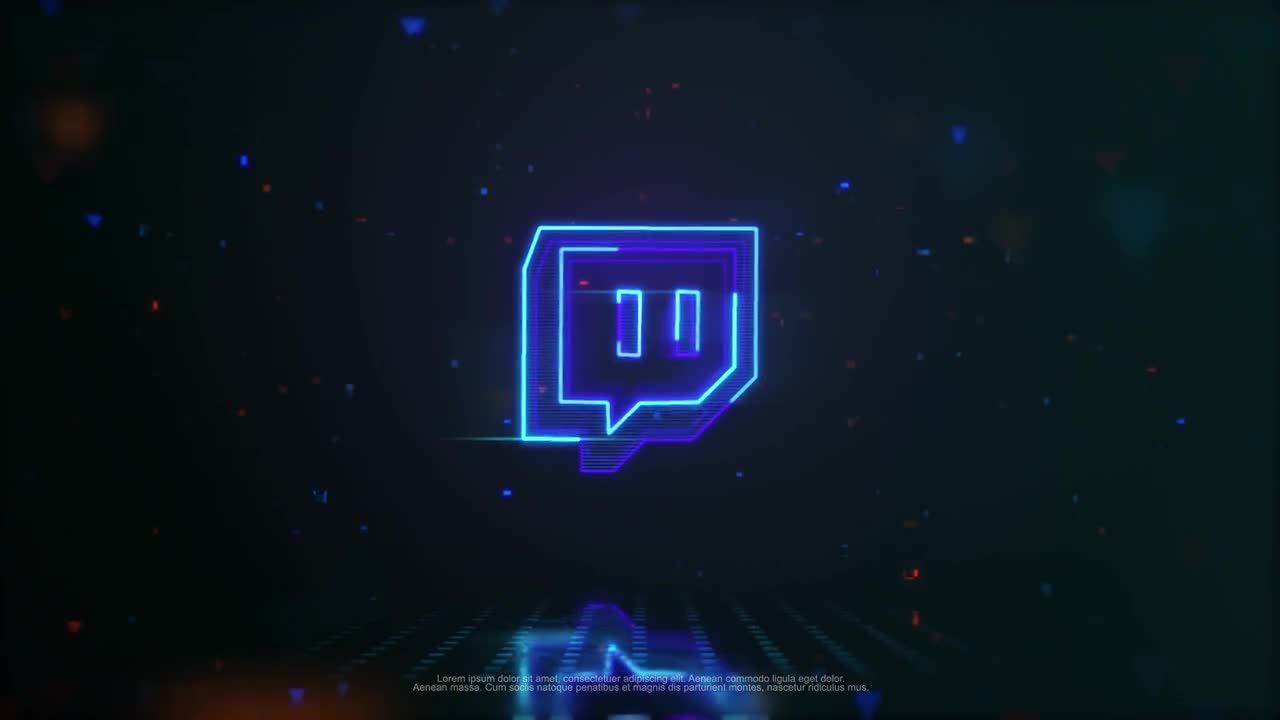 电视节目霓虹灯徽标素材库精选AE模板