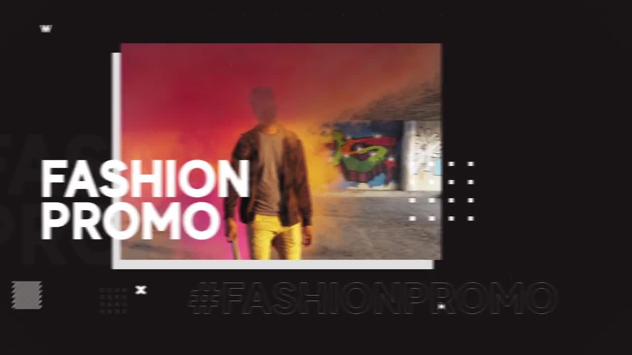 时尚活力动态图形切换图文展示素材库精选AE模板