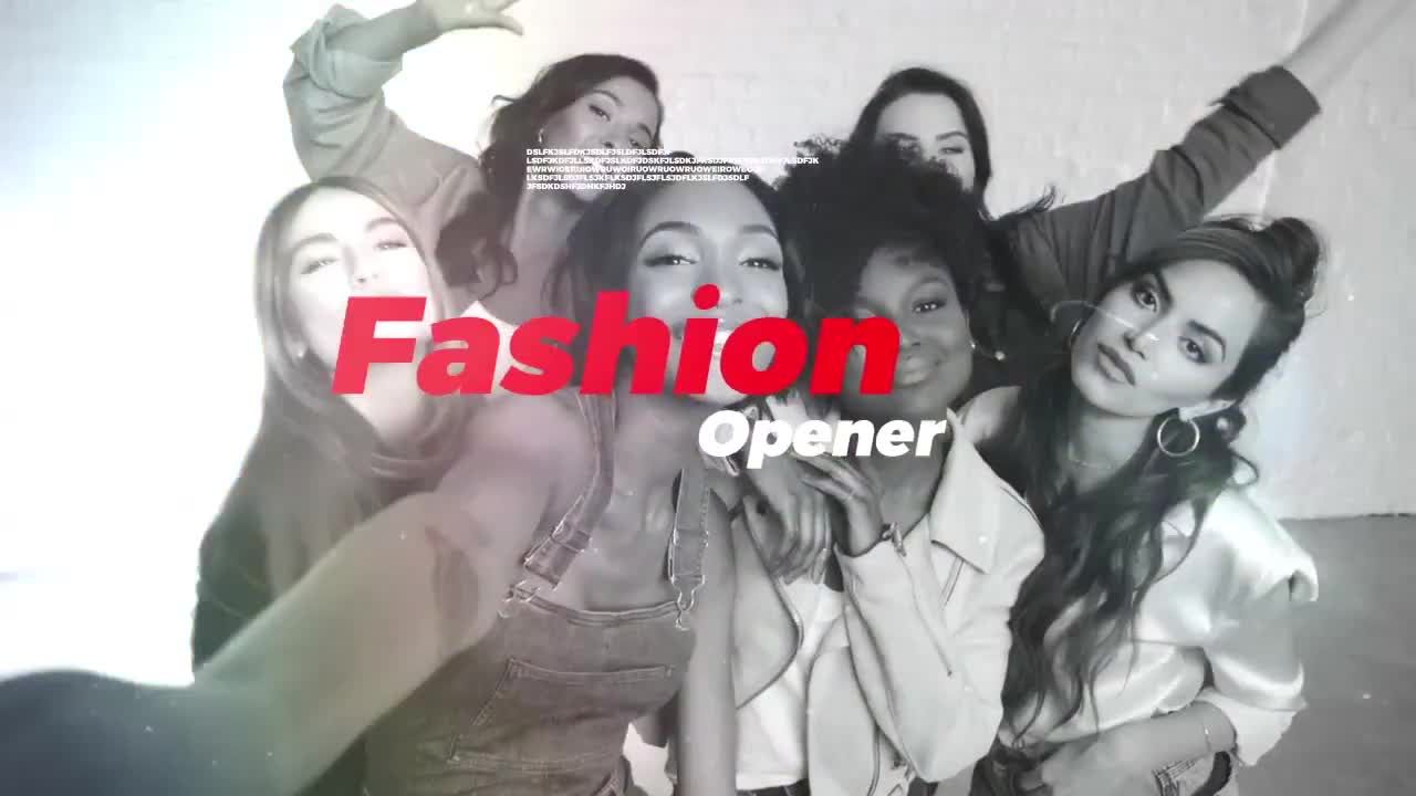 时装秀揭幕战引人注目的素材库精选AE模板