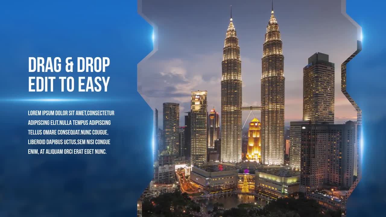 专业外观镜头光晕效果企业幻灯片素材库精选AE模板