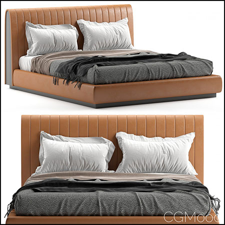 Harry Bed Laskasas现代双人床素材之家精选3D模型