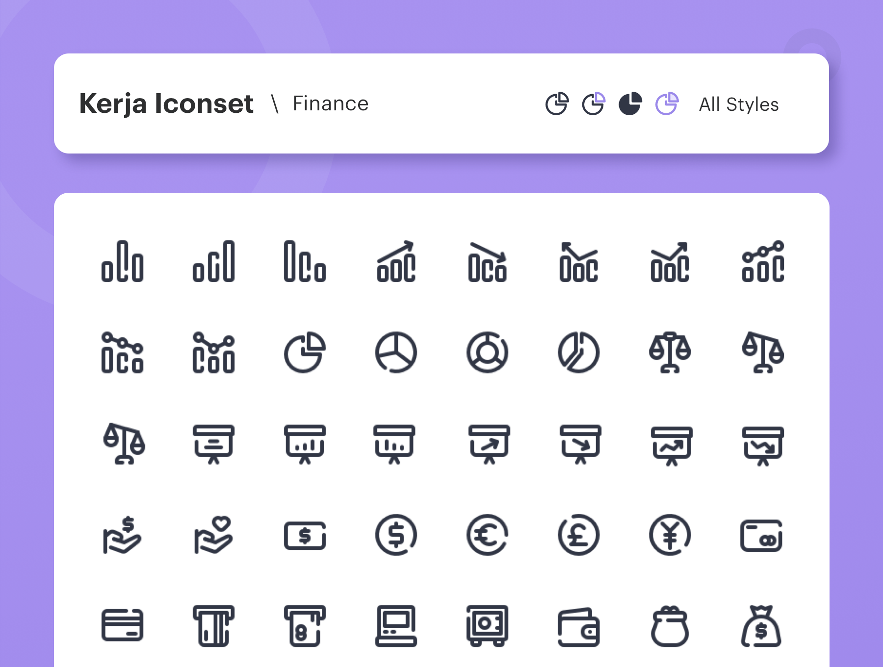 素材库下午茶：金融行业商业图标套装下载插图(5)