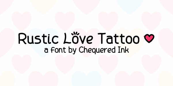Rustic Love Tattoo font插图 Rustic Love Tattoo font插图