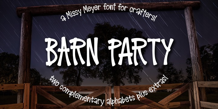 Barn Party Font素材之家精选英文字体