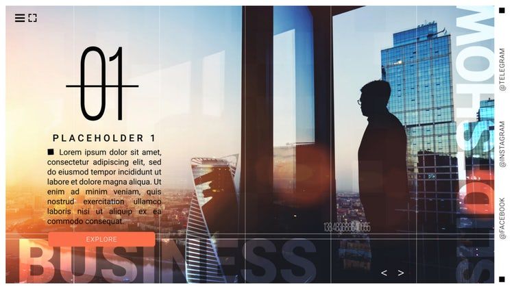 流畅的企业幻灯片专业设计且动画效果极强的素材库精选AE模板