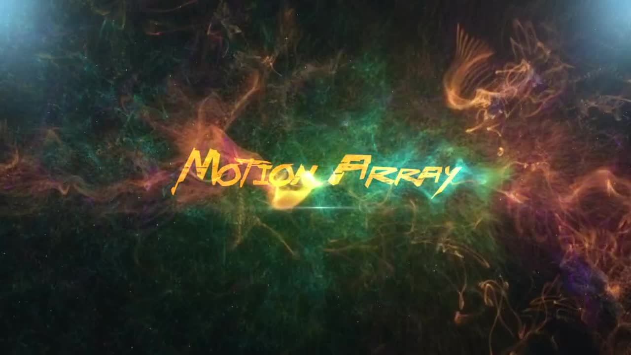 彩色烟雾扩散动画素材库精选AE模板