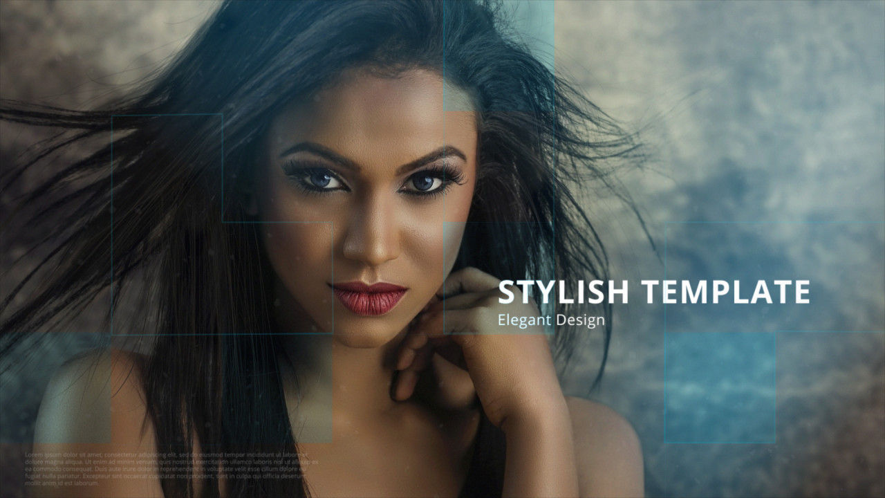 优雅的动态照片几何图形过渡素材库精选AE模板