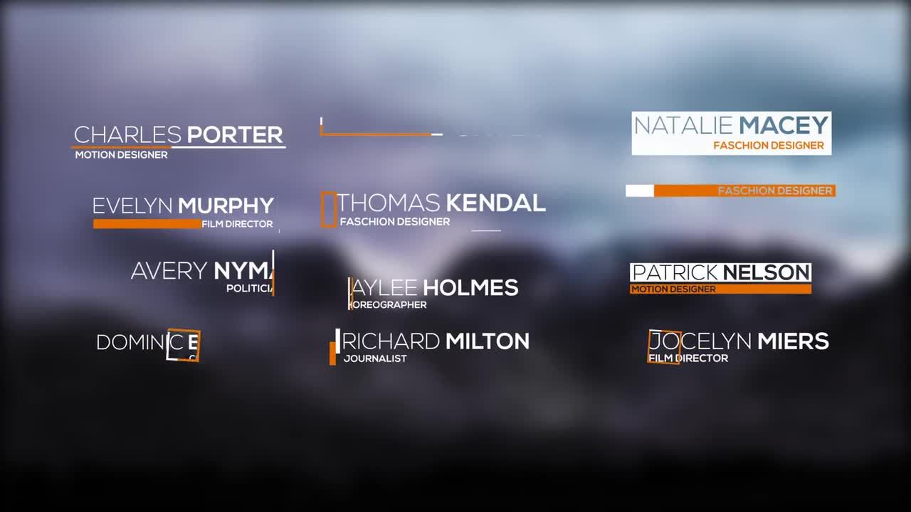 12组动态文字字幕条展示素材库精选AE模板