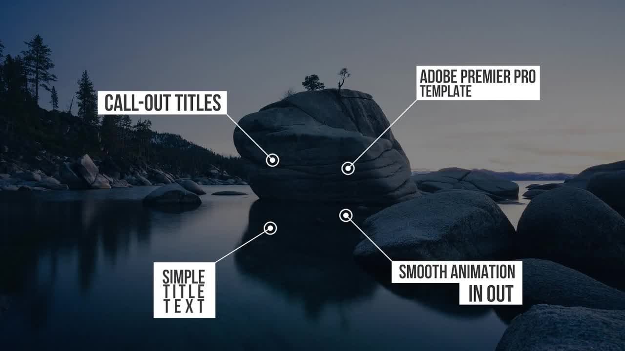 3种不同类型的标注动画素材库推荐PR模板