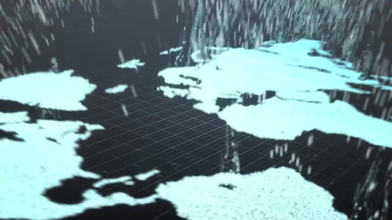 带指针定位器地图logo展示动画ae模板