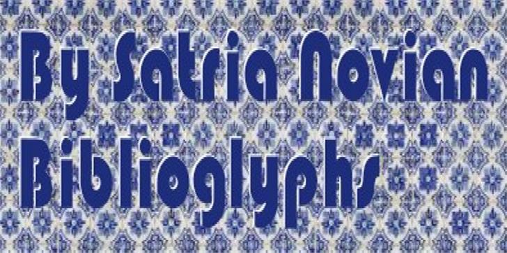 Biblioglyphs font插图