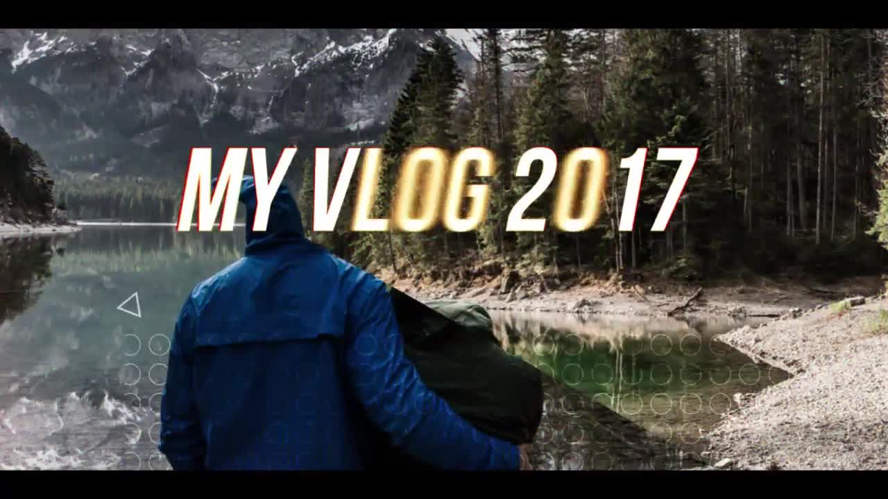 清新时尚故障和扭曲效果素材库精选AE模板