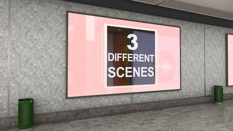 创意独特的广告牌模型素材库精选AE模板