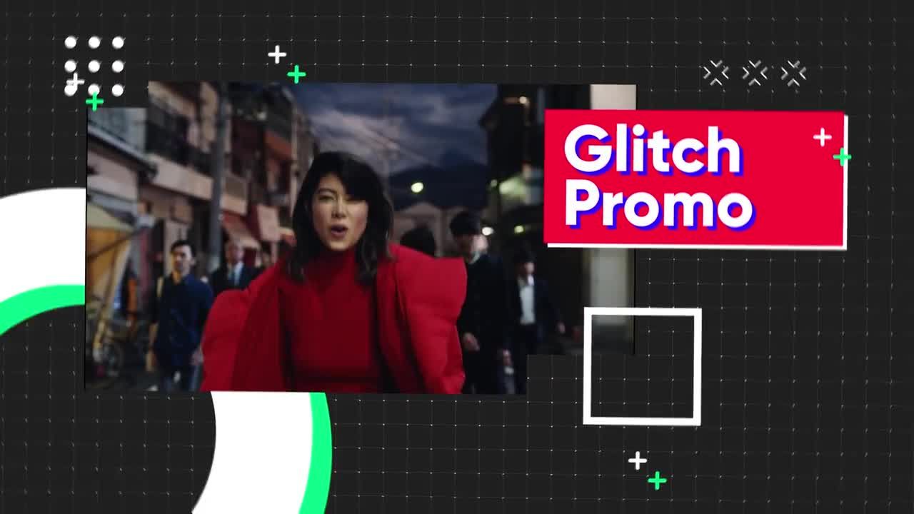 毛刺故障特效视频开场展示素材库精选AE模板