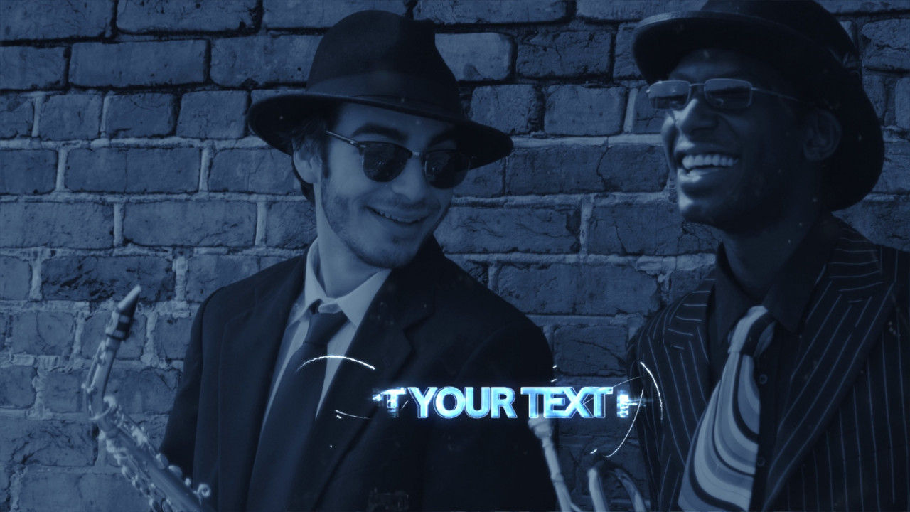 民俗乡村蓝色调幻灯片素材库精选AE模板