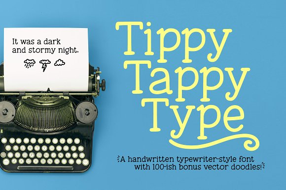 Tippy Tappy Type: a typewriter font素材之家精选英文字体