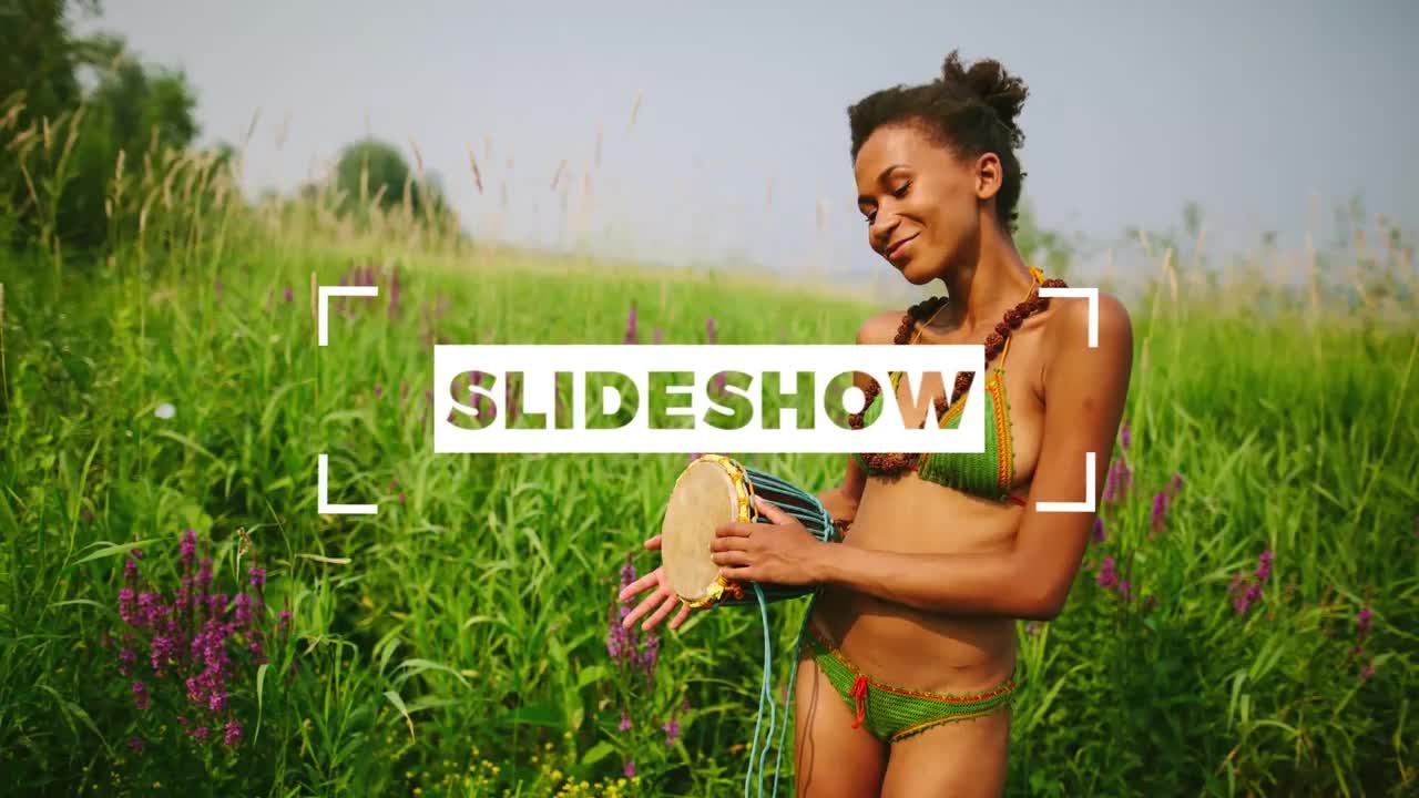 甜蜜多彩幻灯片素材库精选pr模板