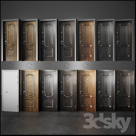 木门防盗门素材之家精选3D模型