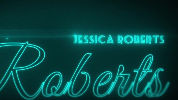 带有霓虹发光的文本动画ae模板