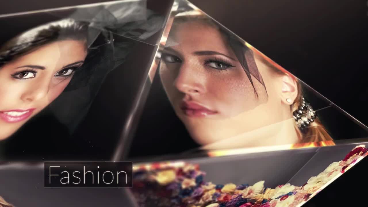 现代水晶幻灯片展示素材库精选AE模板