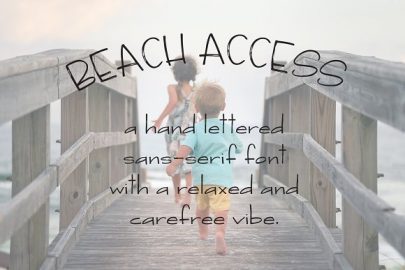 Beach Access Font素材之家精选英文字体