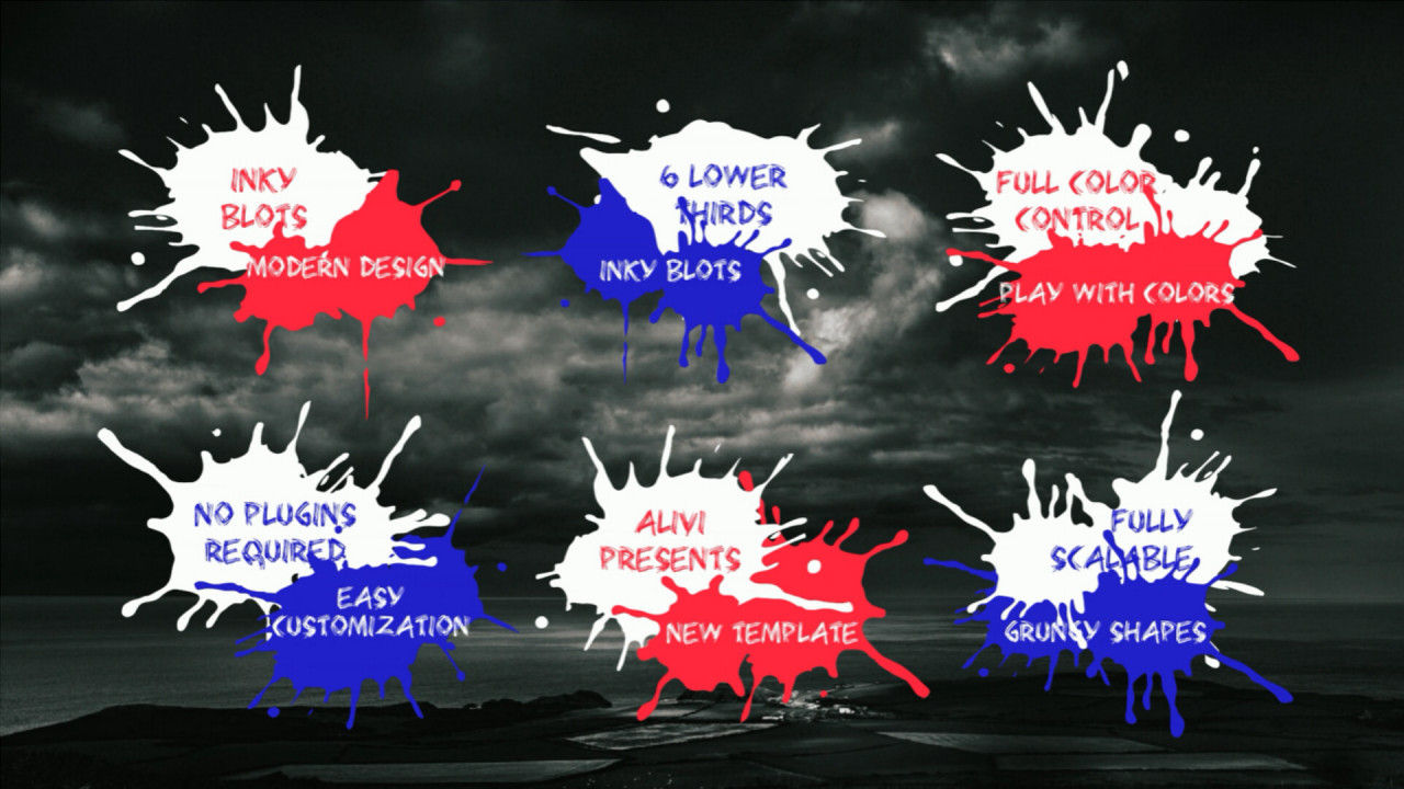 6个有趣动态低三分之一的pr文本模板