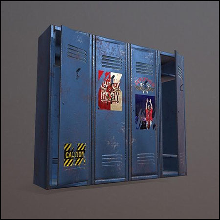 破旧的旧储物柜素材之家精选3D模型