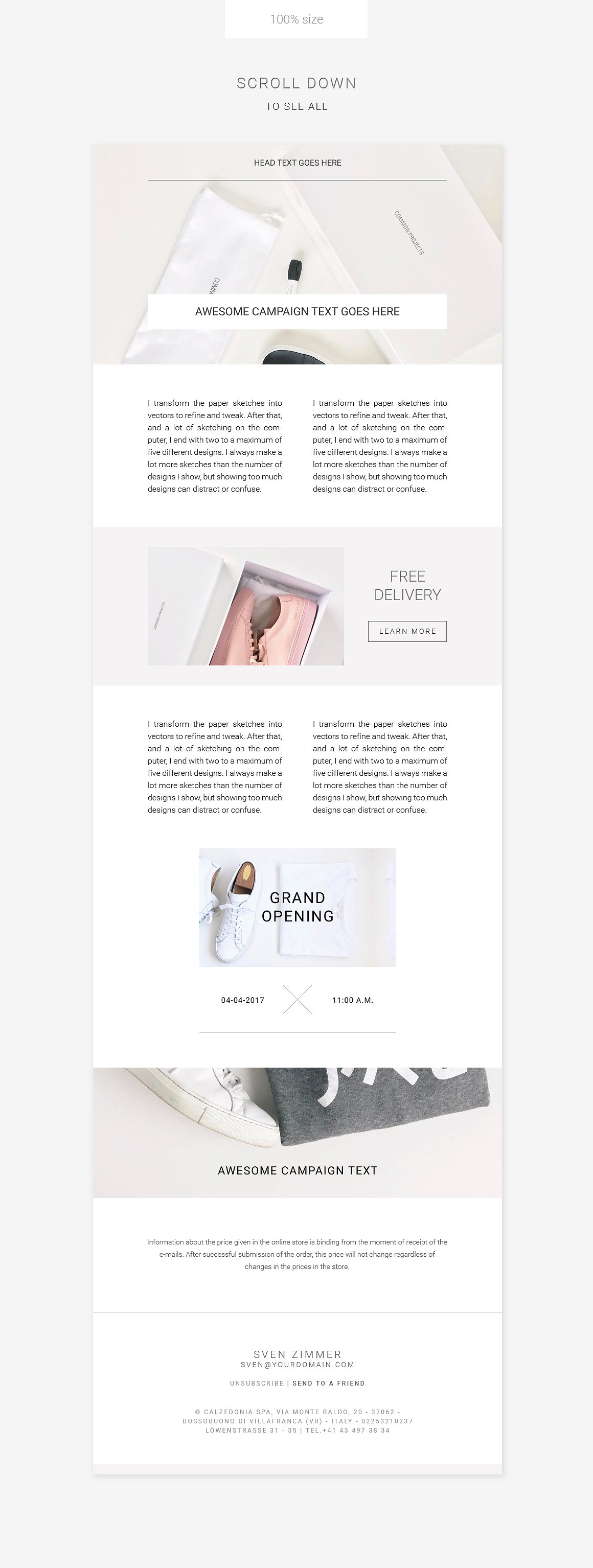 简约 EDM 设计模板 Clean E-newsletter Pack插图(7)