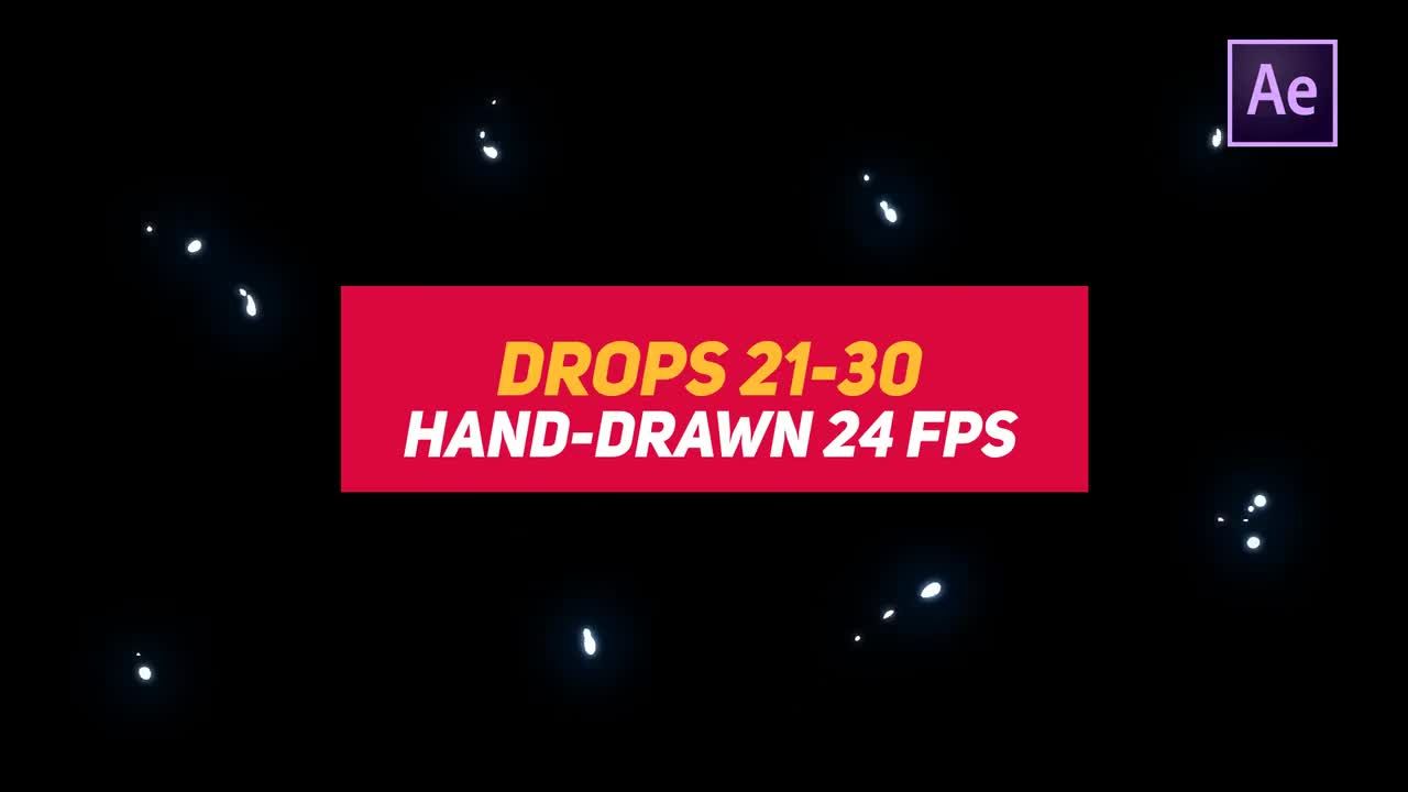 10个快速时尚动画素材元素素材库精选AE模板