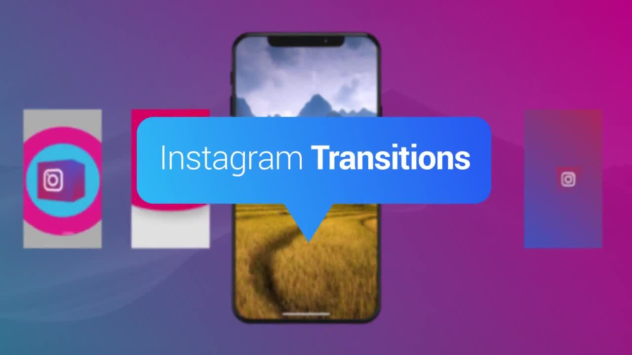 Instagram视频酷炫过渡素材库精选AE模板