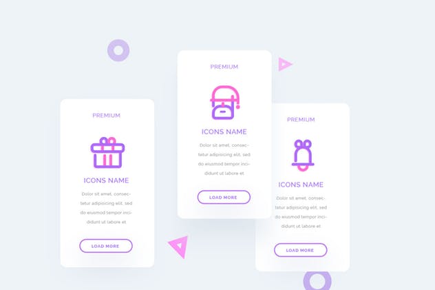 圣诞节&冬天主题UI图标素材 UICON – Christmas, Winter Icons Set插图(4)