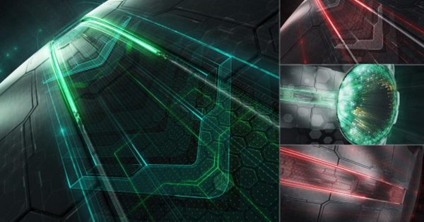 高科技机械动画特效Logo演示素材库精选AE模板 Mechanical Logo Reveal