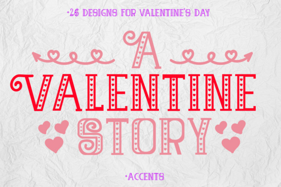 A Valentine Story Font素材之家精选英文字体