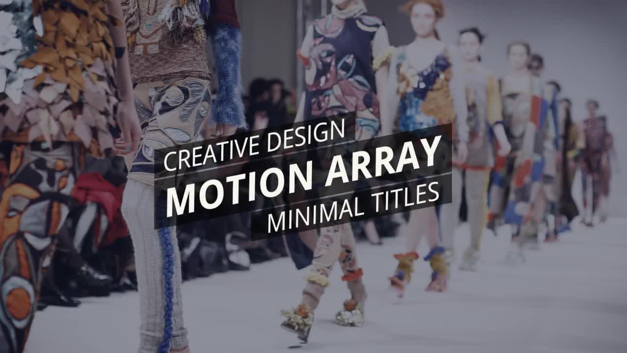 时尚文字标题排版动素材库精选AE模板