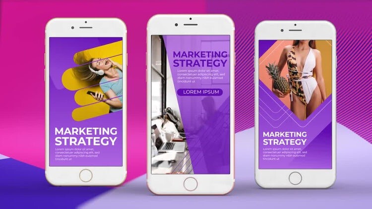 21个新潮时尚的营销案例包素材库精选AE模板