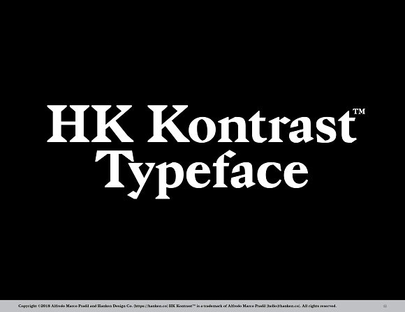 HK Kontrast Font素材之家精选英文字体
