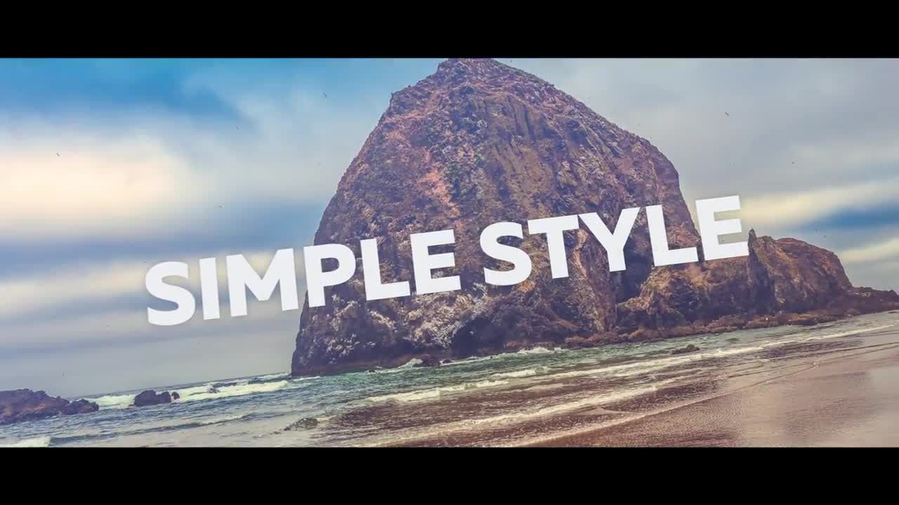 简洁的屏幕切割商业广告幻灯片片头素材库精选AE模板