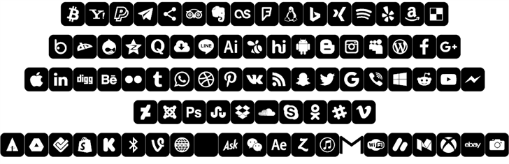 Font color social media font插图1