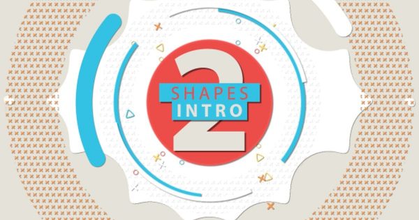 几何动画特效Logo演示素材库精选AE模板 Shapes Intro 2