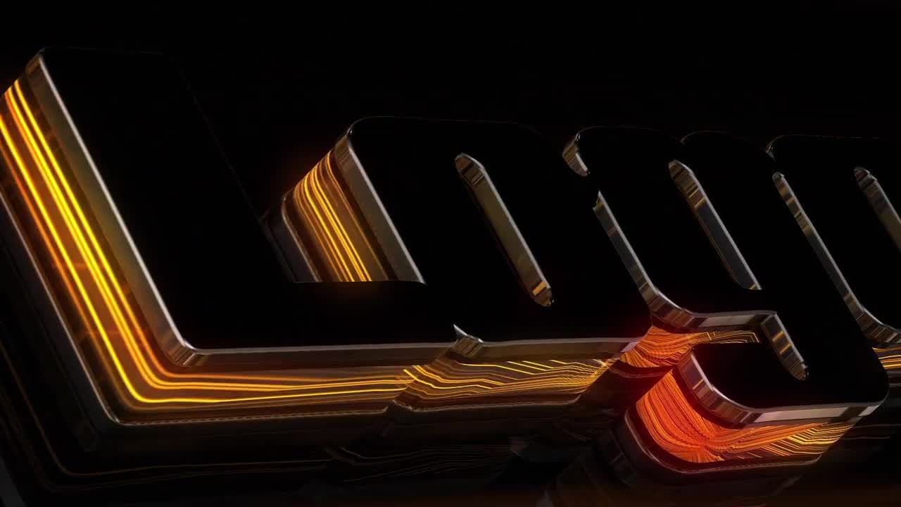 整洁的电影能源徽标显示素材库精选AE模板