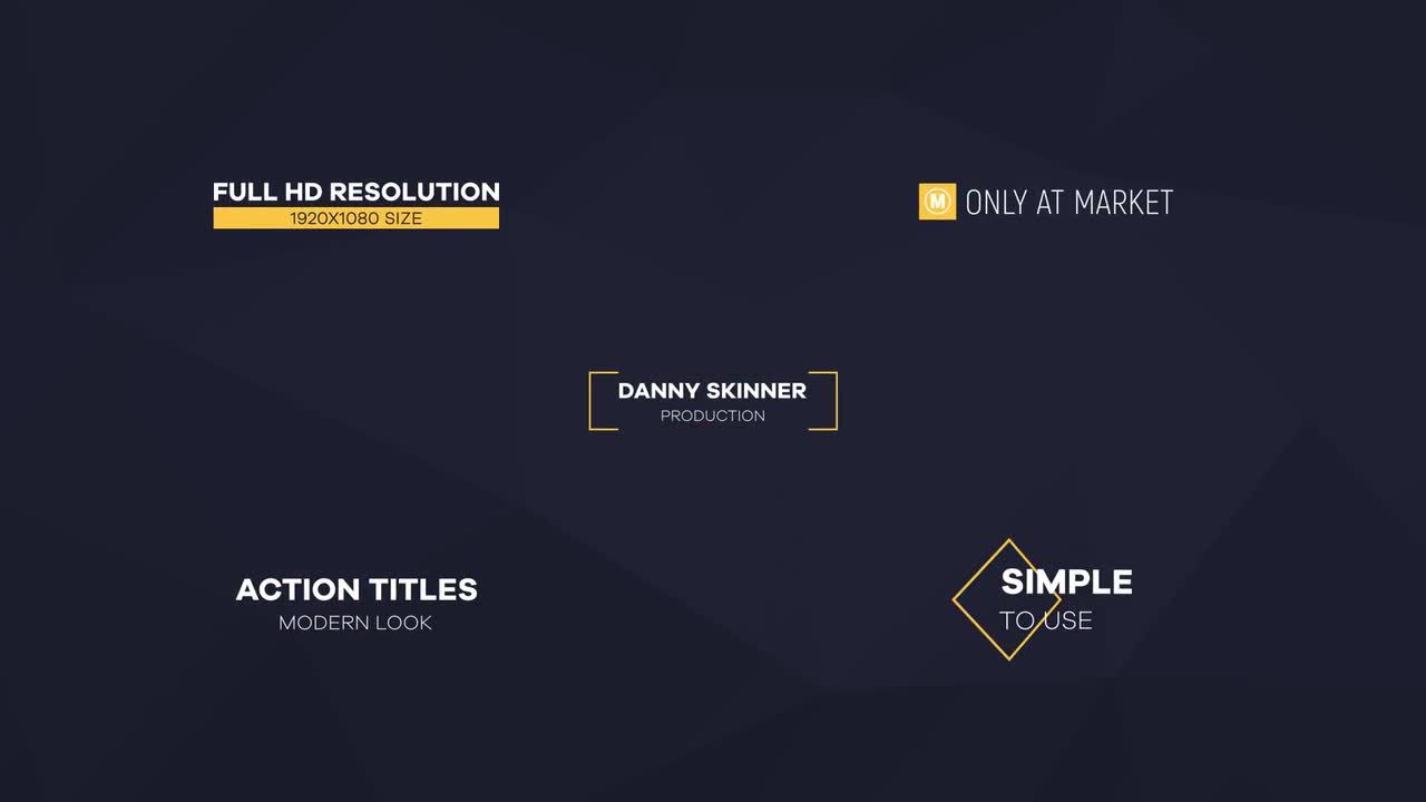 20个简单的标题包素材库精选AE模板