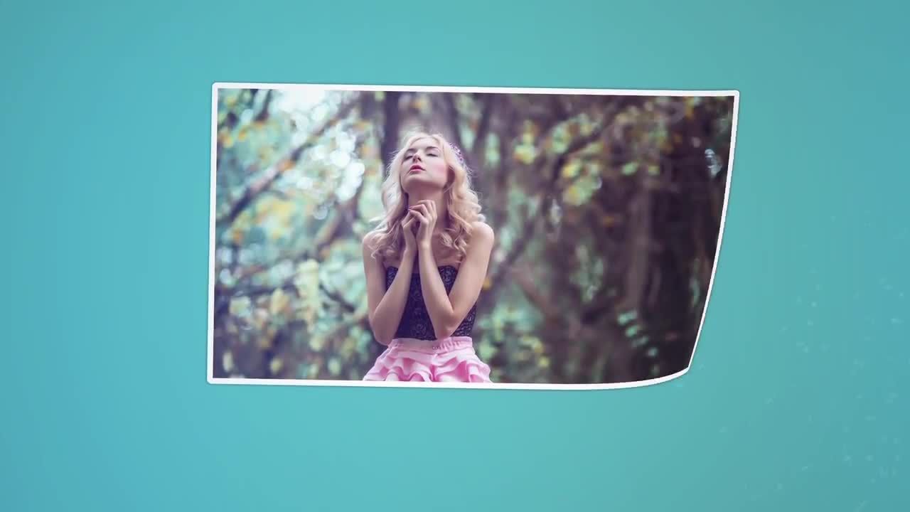 浪漫的婚礼照片幻灯片素材库精选AE模板