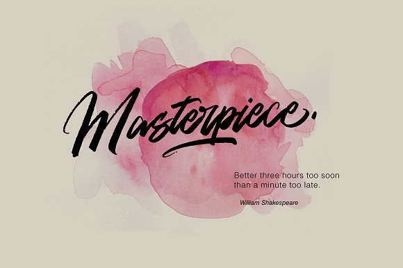 Gold Brush Font插图1