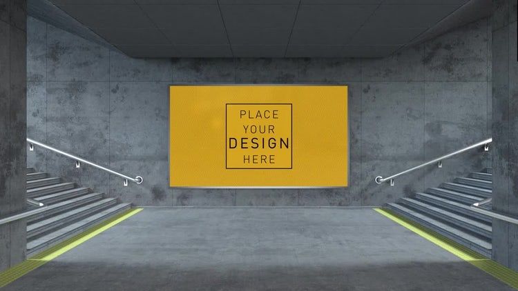 简单创意的广告牌模板素材库精选AE模板