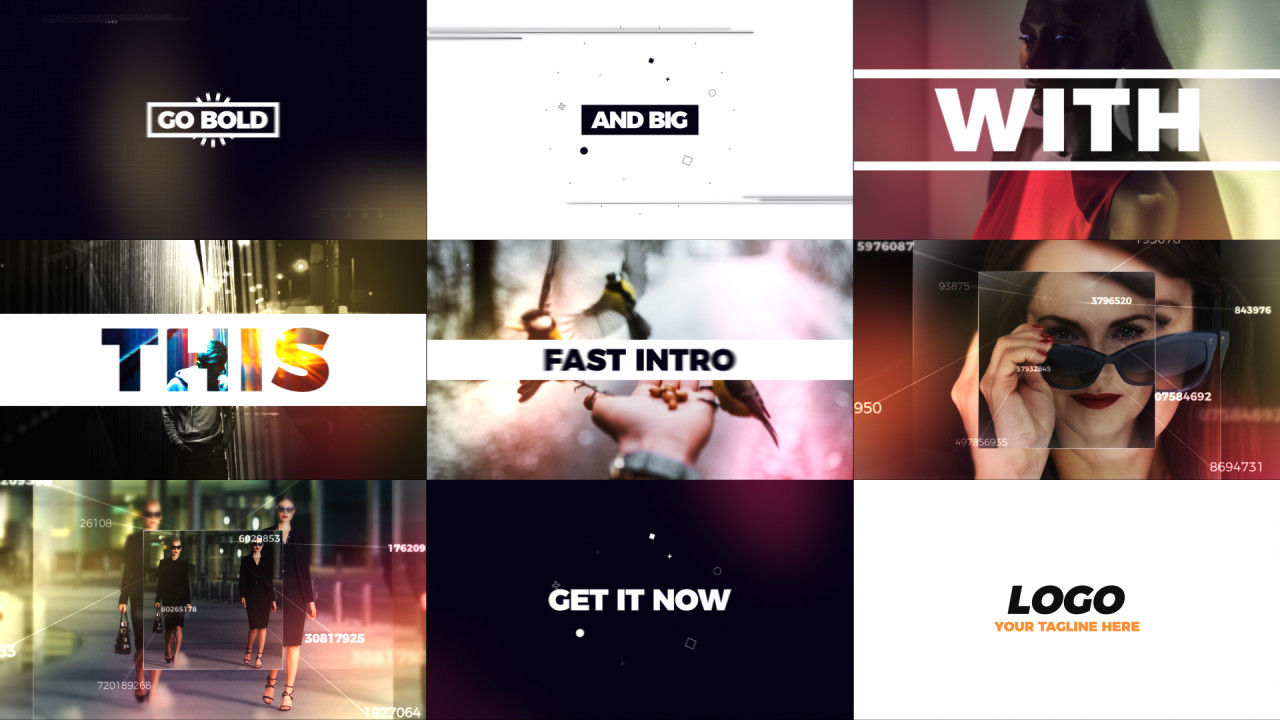 时尚动感的后期效果素材库精选AE模板