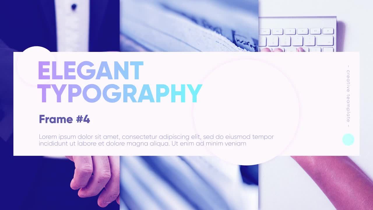 超现代的企业幻灯片文本介绍素材库精选AE模板