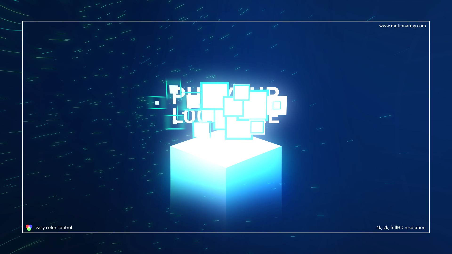 广告Qube徽标显示素材库精选AE模板