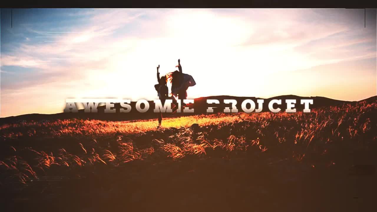 现代电影促销文字动画和时尚过渡效果素材库精选AE模板